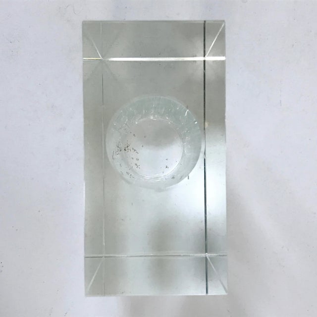 2000 - 2009 2000s Tizo Design Clear Rectangular Crystal Glass Bud Vase For Sale - Image 5 of 10