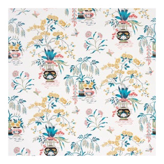 Schumacher Ming Vase Wallpaper in Multi - 10 Yards For Sale