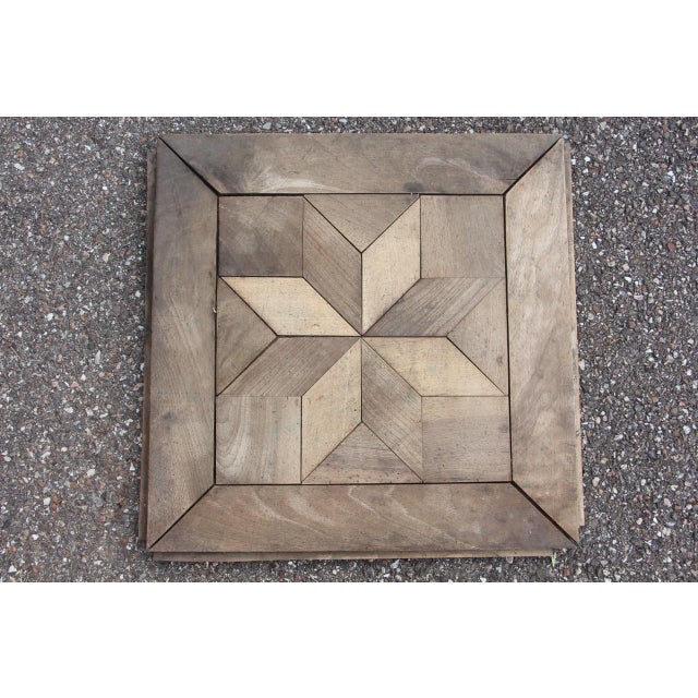19th Century Star-Patterned Wood Parquet Tiles, Set of 70 For Sale - Image 5 of 10