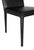 Noir NOIR Newton Dining Chair, Ebony Black Leather For Sale - Image 4 of 5