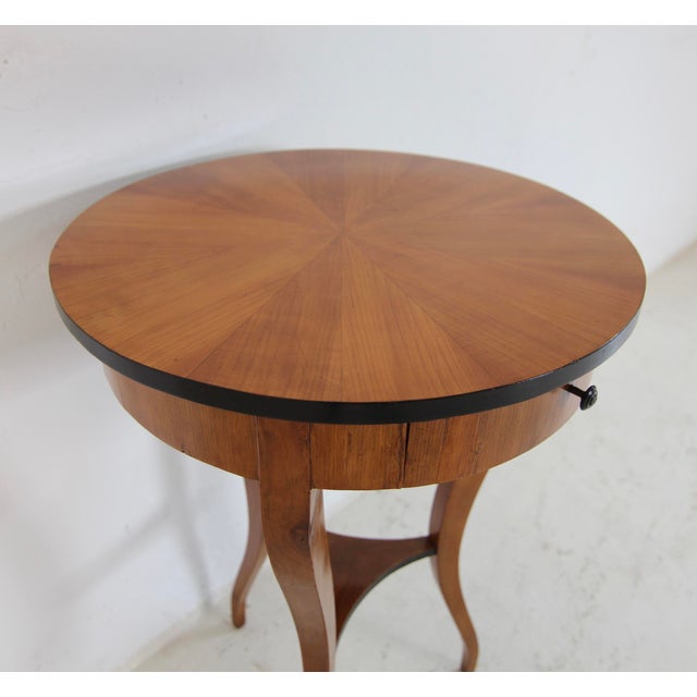 19th Century German Biedermeier Cherry Wood Side Table For Sale - Image 18 of 18