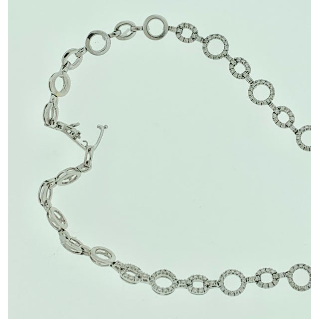 Metal 8 Yellow Solitaire Diamond and White Diamond Necklace 18 Karat White Gold For Sale - Image 7 of 18