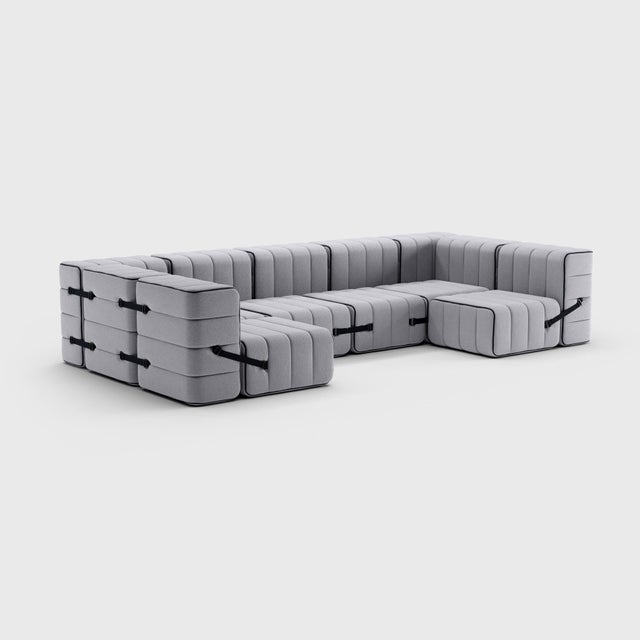 Modular Lounge Sofa in Jet from Ambivalenz, Set of 15 For Sale - Image 6 of 18