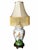 Vintage Chinoiserie Floral Ginger Jar Table Lamp With Long Gold Fringe Shade For Sale - Image 15 of 16