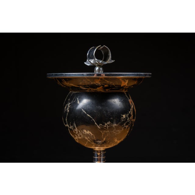 Brown Vintage "Belmet Rollodor" Self-Righting Floor Ashtray For Sale - Image 8 of 13