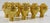 Sherle Wagner Set of Eight 22kt Gold Plated Brass Ribbon & Reed Rosette Cabinet & Drawer Knobs The Ribbon & Reed Rosette...