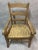 Vintage Rustic Cherry & Straw Armchair, 1950s, in Very Good conditions. Designed 1950 to 1959