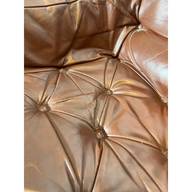 Two-Seater Sofa in Leather by Gerard Van Den Berg For Sale - Image 5 of 7