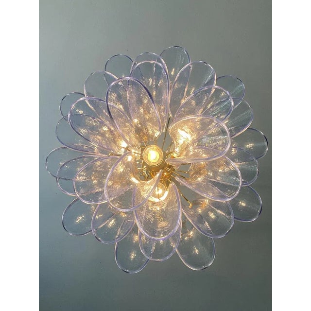 Blue Selle Murano Glass Chandelier by Simoeng For Sale - Image 6 of 13