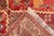 Brick Red Vintage Hand-Knotted Persian Qashqai Rug 4'0" X 5'4" For Sale - Image 8 of 16