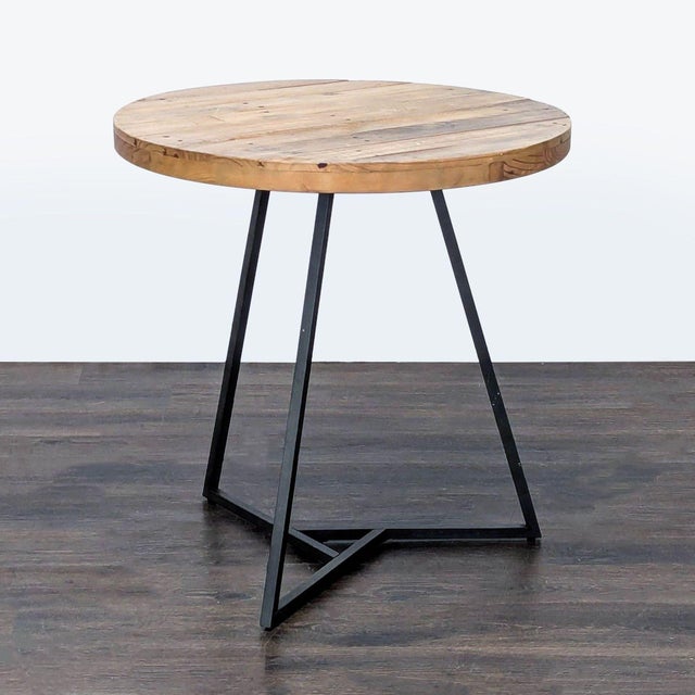 Rustic West Elm Emmerson Cafe Table For Sale - Image 3 of 7