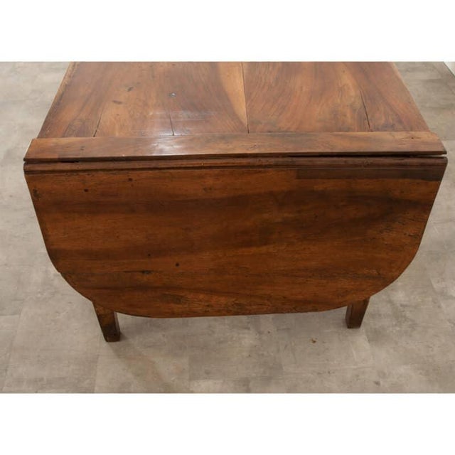 French 18th Century Walnut Drop Leaf Dining Table For Sale - Image 12 of 12