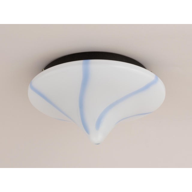 Metal Mid Century Modern Flush Mount or Wall Sconce in the Style of Massimo Vignelli For Sale - Image 7 of 8