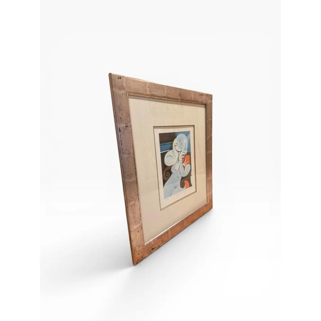 Cubism Framed Limited Edition “Woman With Pearl Necklace” Giclée After Pablo Picasso – Collection Domaine Picasso, 2005 For Sale - Image 3 of 11