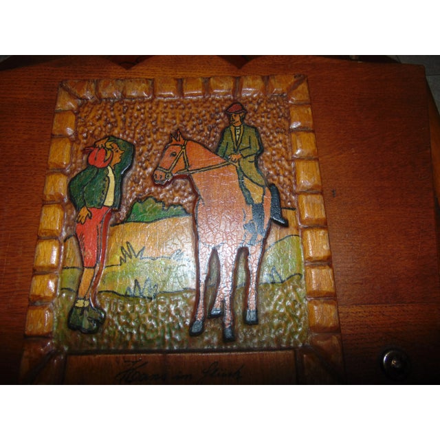 Vintage Wooden Magazine Rack, 1950s For Sale - Image 3 of 8