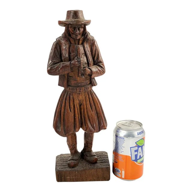 Wood Black Forest Artist, Sculpture of the Pied Piper, 1880s, Oak For Sale - Image 7 of 18