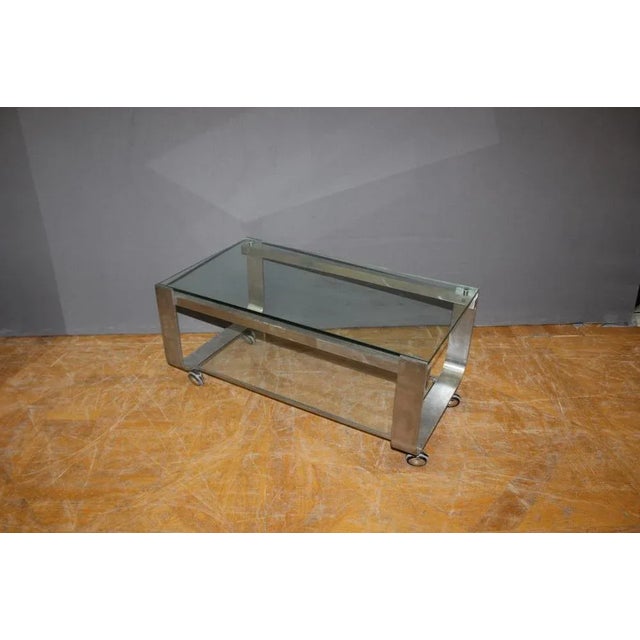 Coffee Table with Two Trays, 1970s For Sale - Image 6 of 9