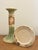 Ceramic Roseville Donatello 1916 Candlesticks For Sale - Image 7 of 8
