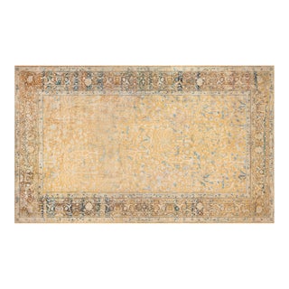 Authentic Indian Animal Design, Orange, Handmade Wool Carpet For Sale