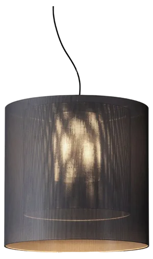 Grey and Black Moaré LM Pendant Lamp by Antoni Arola