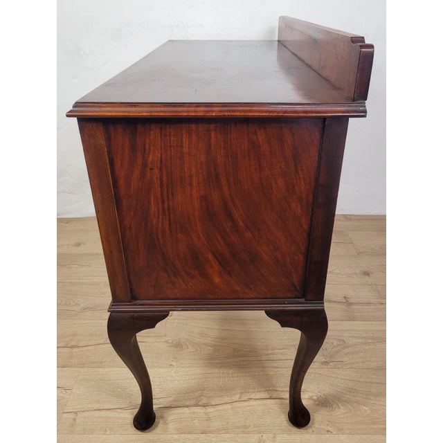 Antique Victorian English Walnut Writing Desk, 1890 For Sale - Image 12 of 18