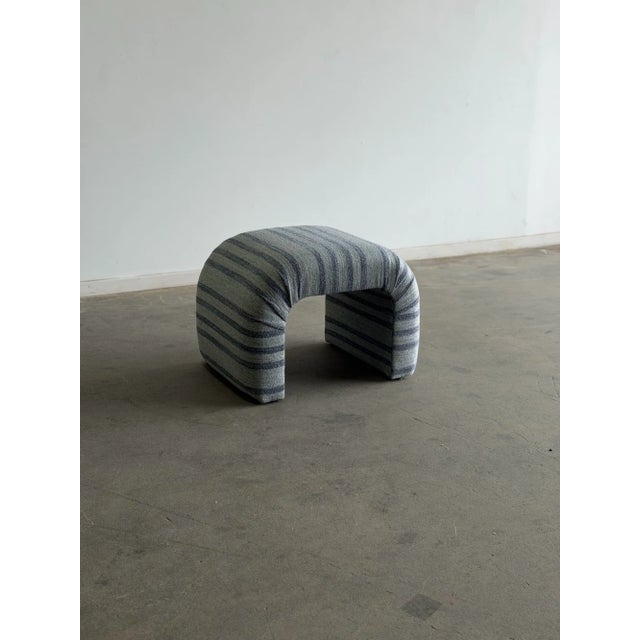 Handcrafted Striped Waterfall Stool For Sale - Image 4 of 12