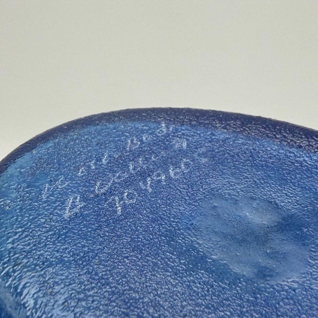 Sculptural Antikva Glass Vase by Bertil Vallien for Kosta Boda, Sweden, 1990s, in Flawless conditions. Designed 1980 to...