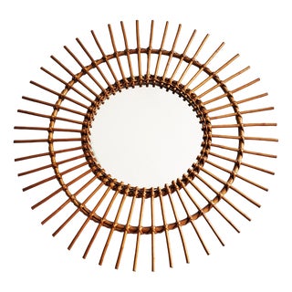 Mid-Century Modern Sunburst Mirror, 1950s For Sale