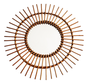 Mid-Century Modern Sunburst Mirror, 1950s
