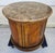 Vintage Round Brown Marble Top Drum Side End Center Table With Storage Cabinet For Sale - Image 11 of 13