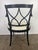 Set of Twelve Regency-Style Ebonized Dining Chairs With Linen Seats For Sale - Image 11 of 11