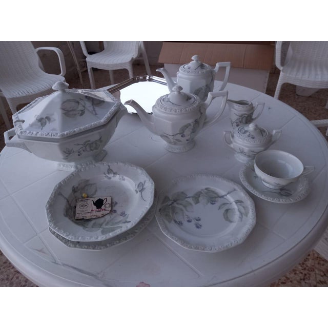 New 1970s Porcelain With Black Berries Branch - Set of 67 Pieces For Sale - Image 11 of 17