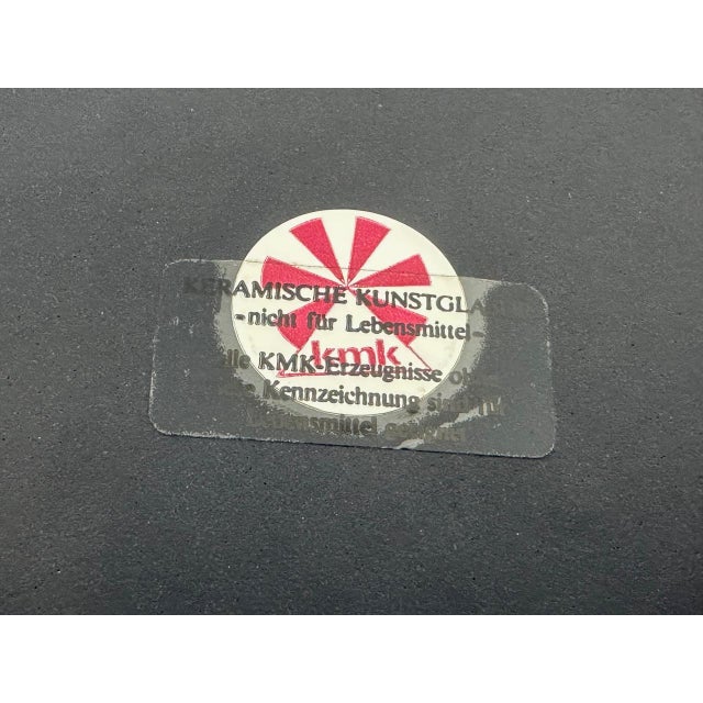 Ceramic Vintage German Gilt and Platinum-Plated Ceramic Plate from KMK Keramik Manufaktur Kupfermühle, 1970s For Sale - Image 7 of 8