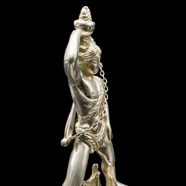 Metal 1930's Vintage Colossus of Rhodes Statue For Sale - Image 7 of 12