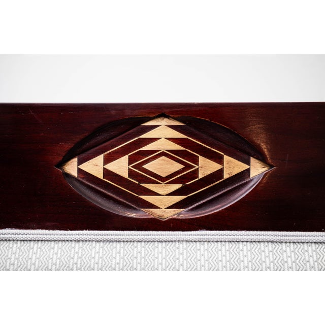 Blue Antique Art Nouveau Seating Group by Hans Christiansen for Ludwig Schäfer, 1890s, Set of 3 For Sale - Image 8 of 18