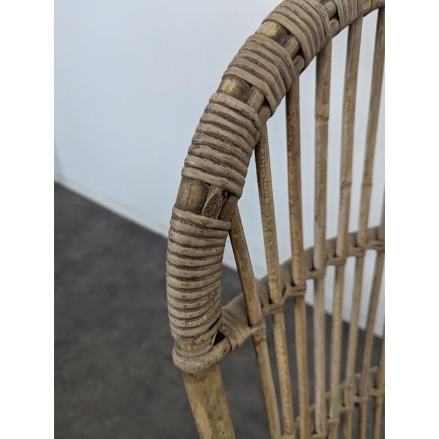 Vintage Armchair in Bamboo and Rattan For Sale - Image 5 of 8