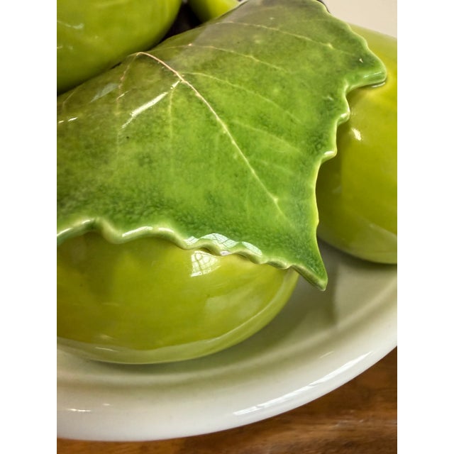 Ceramic Vintage Italian Bertinazzo Trompe l'Oleil Ceramiche Fig Compote Centerpiece For Sale - Image 7 of 10