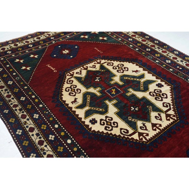 Antique Kazak Rug 5'10'' x 9'8'' For Sale - Image 9 of 11