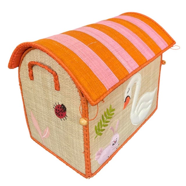 This delightful vintage toy box trunk, handcrafted in Madagascar, brings a brilliant pop of color and artisanal charm to...
