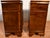 1930 Pair of English Regency Burl Walnut Nightstands / Bedside Tables / Commodes For Sale - Image 15 of 18