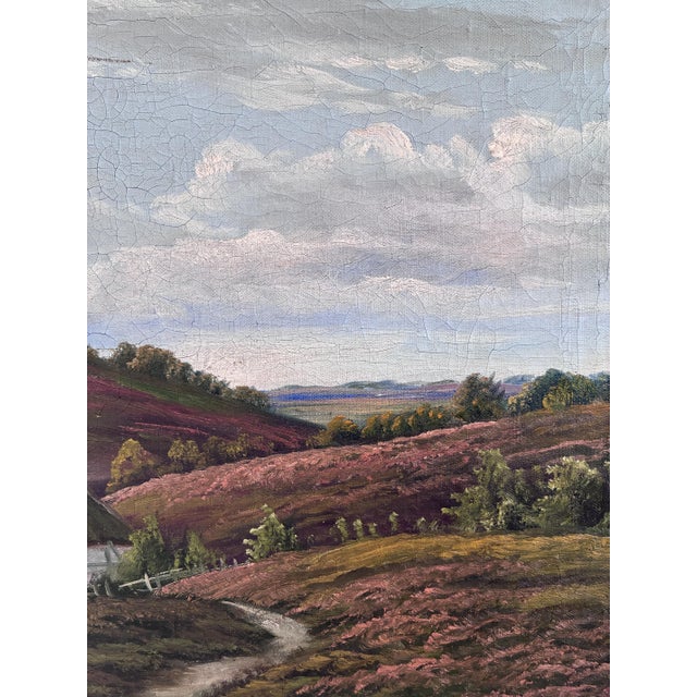 Countryside Landscape, Oil Painting, Framed For Sale - Image 6 of 16
