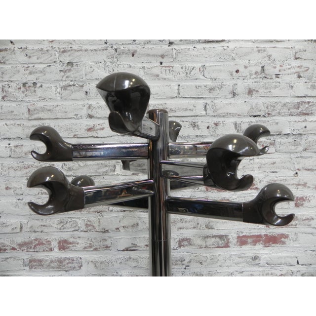 Metal Mid-Century Modern French Chrome Coat Rack, 1960s For Sale - Image 7 of 15