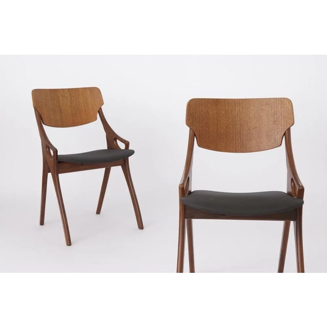 Set of Teak Chairs by Arne Hovmand Olsen for Mogens Kold, 1950s For Sale - Image 9 of 9