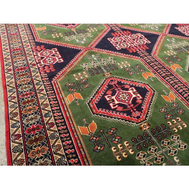 Galerie Shabab Collection Tribal Mid-20th Century Handmade Central Asian Turkoman Room Size Carpet For Sale In New York - Image 6 of 10