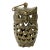 Mid 20th Century Brass Filigree Owl Hanging Lantern For Sale
