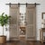 Make a dramatic architectural statement with these antique hand-carved wood sliding barn doors, finished in a beautifully...