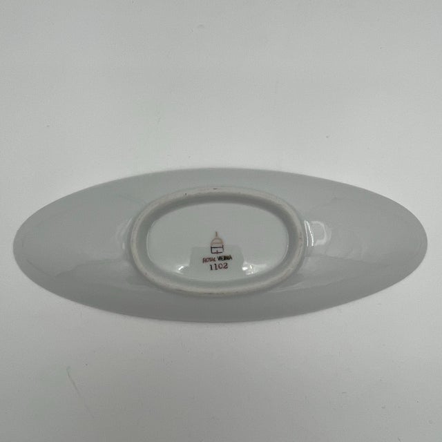 Mid 20th Century Royal Vienna Bavarian Gold & Porcelain Dish Fragonard Love Story Courting Couple For Sale - Image 11 of 11