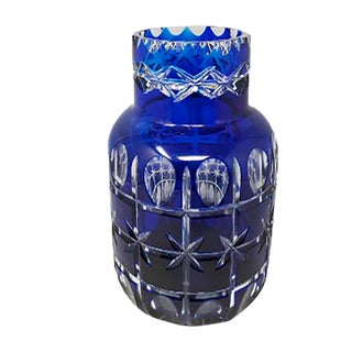 Vintage Italian Blue Vase by Creart, 1960s For Sale