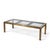 Bernhard Rohne for Mastercraft Mid Century Lacquered Etched Brass Panel Expanding Dining Table With 1 Leaf For Sale - Image 10 of 10