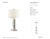 Thomas O'Brien by Visual Comfort Signature Longacre Small Table Lamp in Polished Nickel with Linen Shade Designer: Thomas...